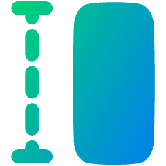 Row Height Icon from Plump Gradient Set