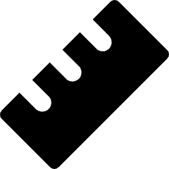 Ruler Icon from Core Solid Set