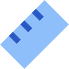 Ruler Icon from Sharp Flat Set