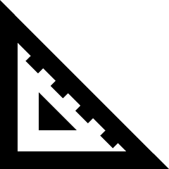 Ruler Angle Square Foot Icon from Sharp Remix Set