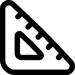 Ruler Angle Square Foot Icon from Flex Line Set