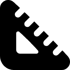 Ruler Angle Square Foot Icon from Flex Solid Set