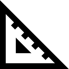 Ruler Angle Square Foot Icon from Sharp Line Set