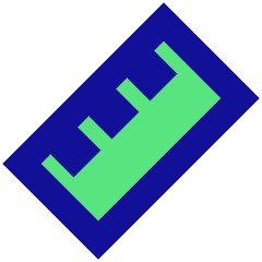 Ruler Icon from Sharp Pop Set