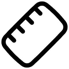 Ruler Icon from Plump Line Set