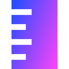 Ruler Tip Vertical Icon from Sharp Gradient Set