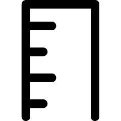 Ruler Tip Vertical Icon from Core Line Set