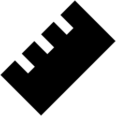 Ruler Icon from Sharp Solid Set