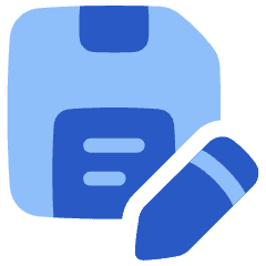 Save As Icon from Plump Flat Set