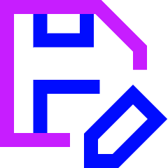 Save As Icon from Sharp Neon Set