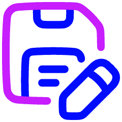 Save As Icon from Plump Neon Set