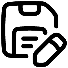Save As Icon from Plump Line Set