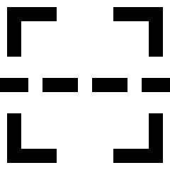 Scan Dashed Line Icon from Sharp Line Set