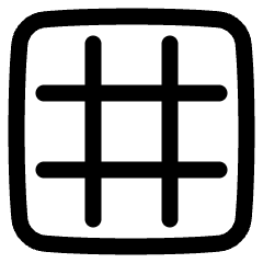 Show Grid Icon from Plump Line Set