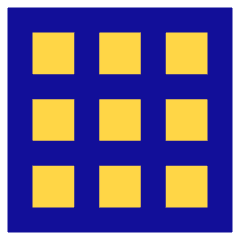 Show Grid Icon from Sharp Pop Set