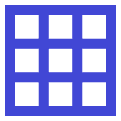 Show Grid Icon from Sharp Duo Set