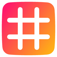 Show Grid Icon from Plump Gradient Set