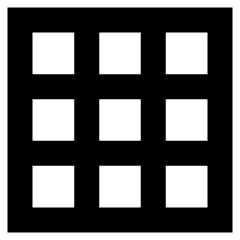 Show Grid Icon from Sharp Remix Set