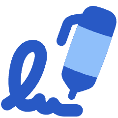 Sign Document Email Signature Icon from Plump Flat Set