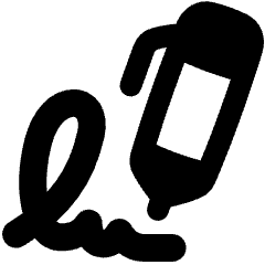 Sign Document Email Signature Icon from Plump Remix Set