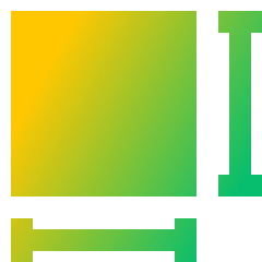 Sizing Icon from Sharp Gradient Set