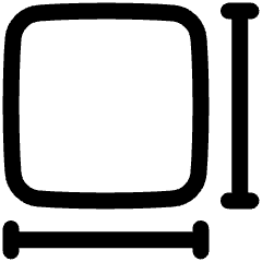 Sizing Icon from Plump Line Set