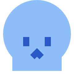 Skull 1 Icon from Sharp Flat Set