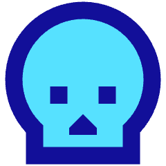Skull 1 Icon from Sharp Pop Set