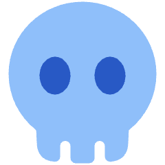 Skull 1 Icon from Plump Flat Set