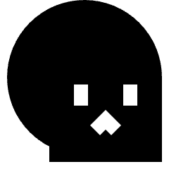 Skull 2 Icon from Sharp Solid Set