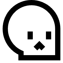 Skull 2 Icon from Sharp Line Set