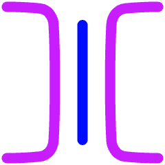 Spacing Horizontal Icon from Plump Neon Set