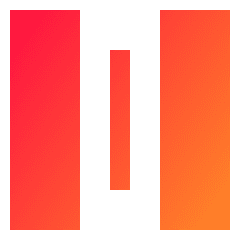 Spacing Horizontal Icon from Sharp Gradient Set