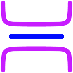 Spacing Vertical Icon from Plump Neon Set