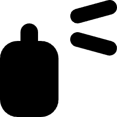 Spray Bottle Icon from Micro Solid Set