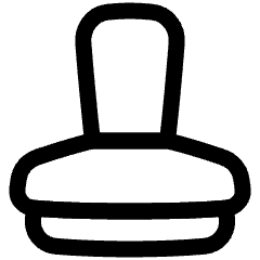 Stamp Icon from Plump Line Set