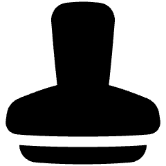 Stamp Icon from Plump Solid Set