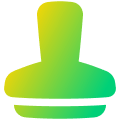 Stamp Icon from Plump Gradient Set