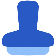 Stamp Icon from Plump Flat Set