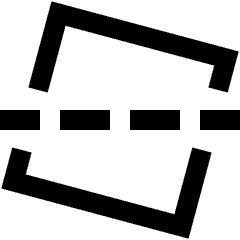 Straighten Image Crop Icon from Sharp Line Set