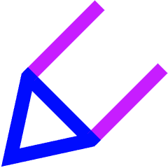 Stylus Tip Diagonal Icon from Sharp Neon Set