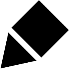 Stylus Tip Diagonal Icon from Sharp Solid Set