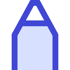 Stylus Tip Vertical Icon from Sharp Duo Set