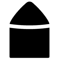 Stylus Tip Vertical Icon from Plump Solid Set