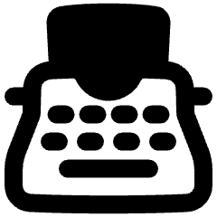 Typewriter Icon from Plump Remix Set