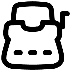 Typewriter Icon from Flex Line Set