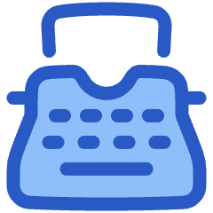 Typewriter Icon from Plump Duo Set