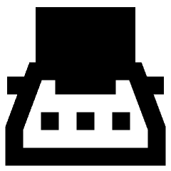 Typewriter Icon from Sharp Remix Set