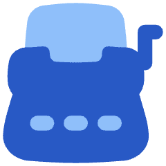 Typewriter Icon from Flex Flat Set