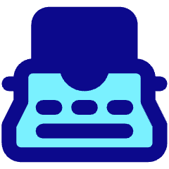 Typewriter Icon from Core Pop Set